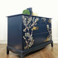 Stag navy chest of drawers