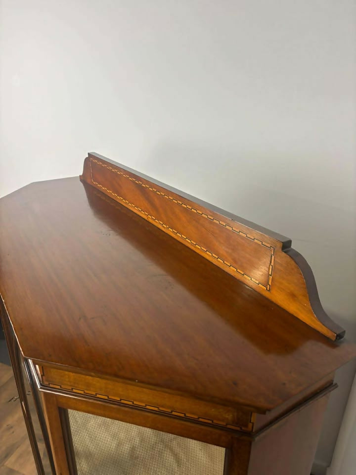 Edwardian Inlaid Mahogany Display Cabinet