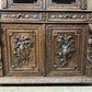 French Carved Oak Hunting Cabinet