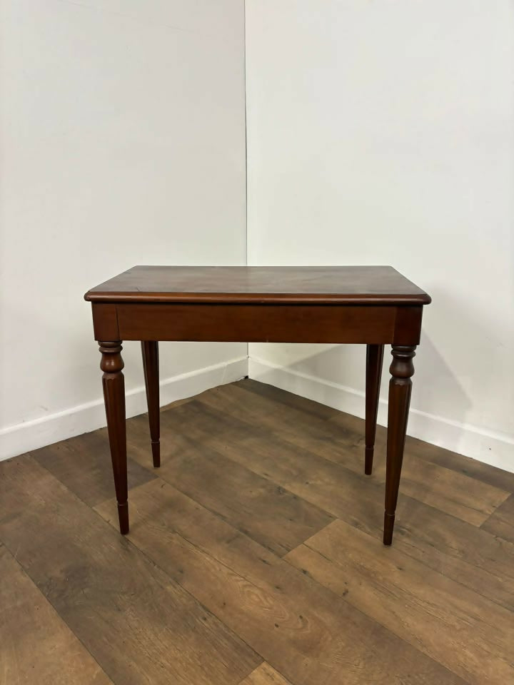 Reproduction Mahogany Storage Table with Lift-Up Top