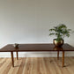 Mid Century Teak Coffee Table 1960's Tapered Legs