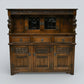 Old Charm Gothic Court Cupboard Buffett Sideboard Light Oak FREE UK Delivery.