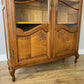 Bookcase Vintage French Louis Oak Glazed Display Cabinet Sideboard LOT 6522
