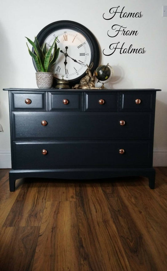 available for commission # Stag minstrel chest of drawers / vintage / custom / hand painted / bedroom furniture / retro