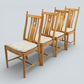 Ercol Set 4 Dining Chairs Saville Range Light Finish Cushions FREE UK Delivery*