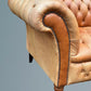 English Fully Buttoned Leather Chesterfield Sofa