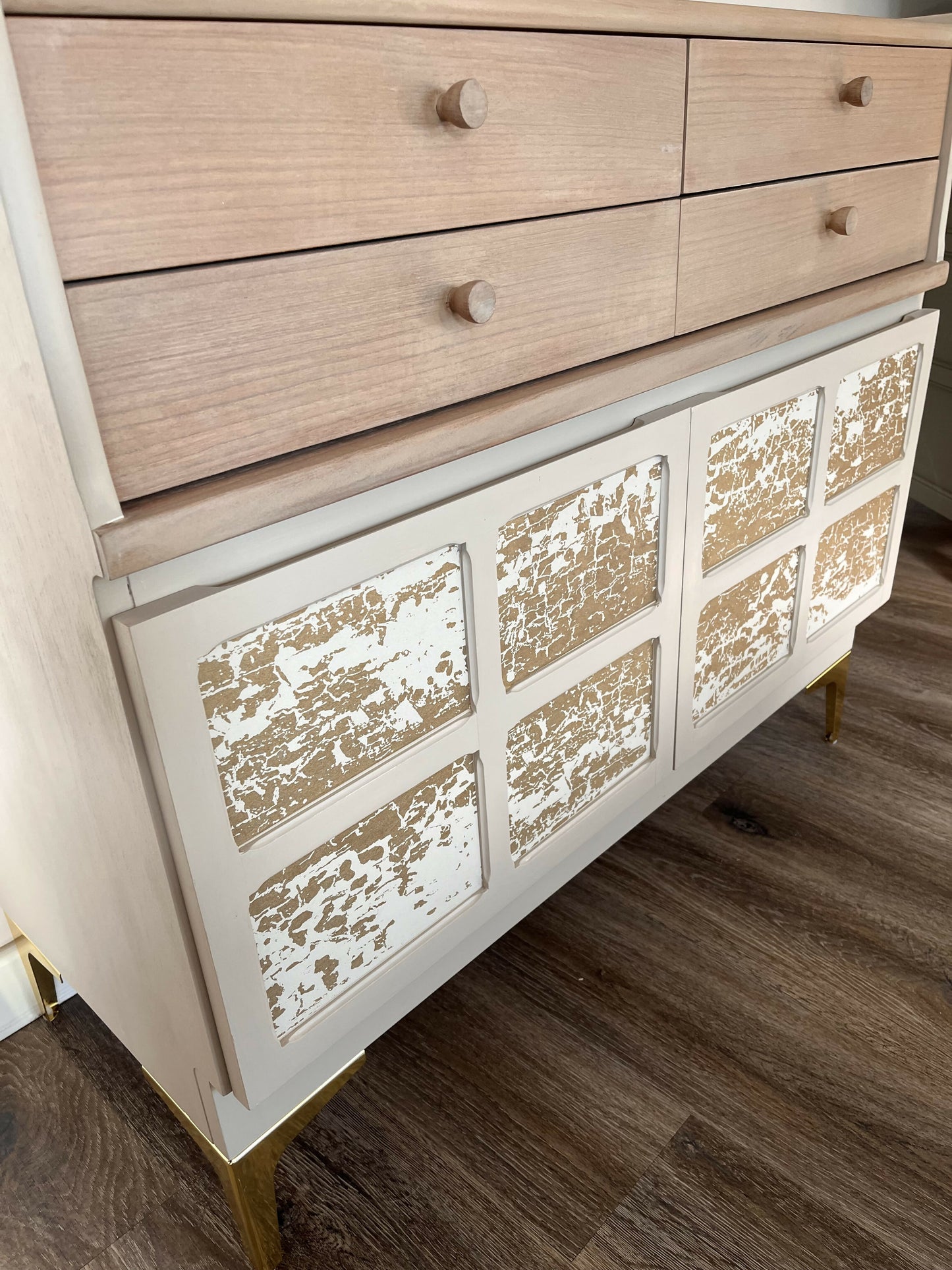 Nathan Squares Glamorous Gold Drinks Cabinet