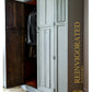SOLD Oak Linenfold Hand Painted Wardrobe Armoire