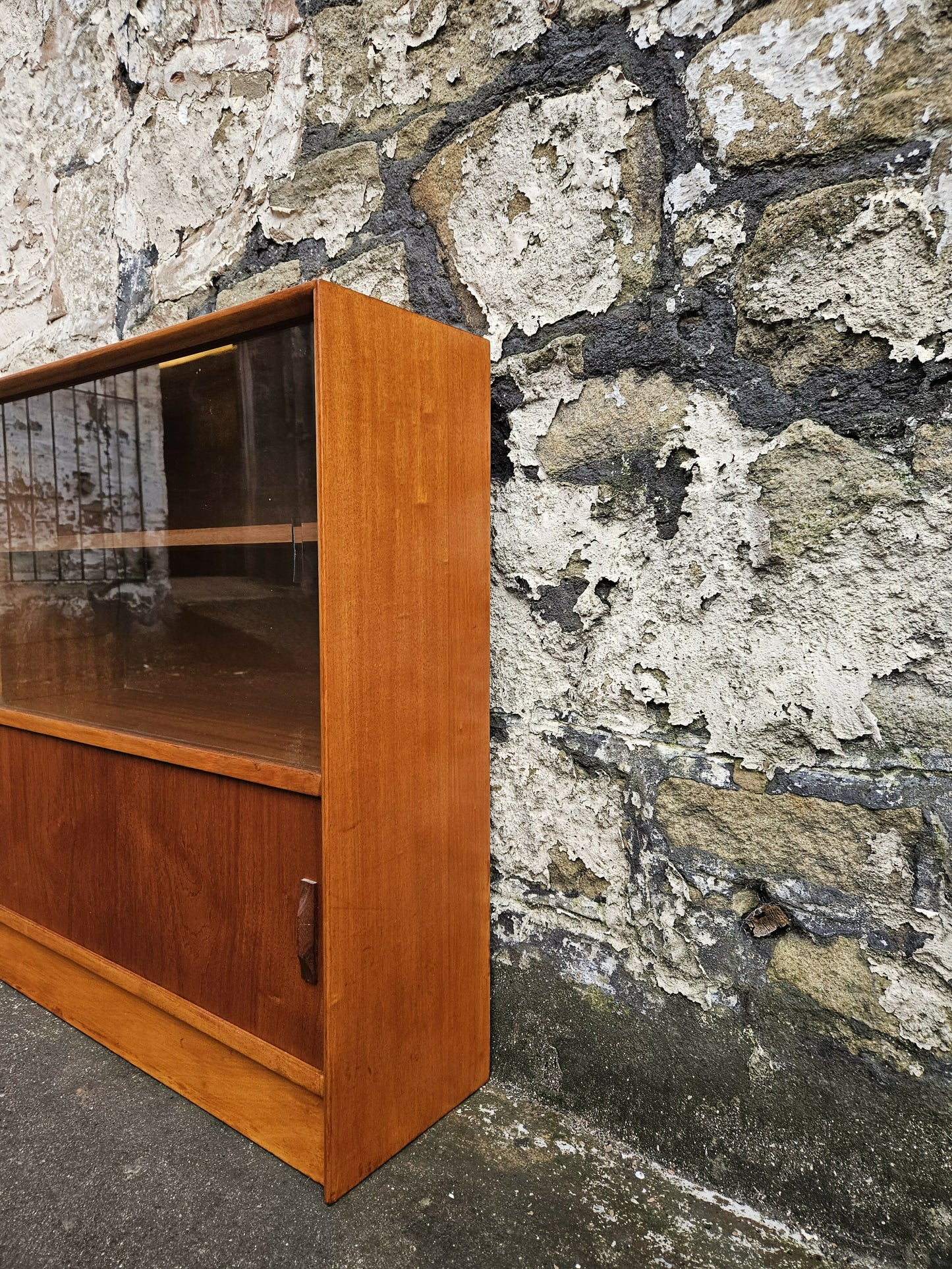 Display Cabinet By Herbert Gibbs Bookcase Shelving Mid Century Teak Vintage Furniture