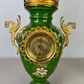 Mantel Clock Set Antique French Garniture Porcelain Bronze Candelabras LOT 3620