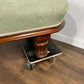 Edwardian Mahogany Framed Chaise Longue with Green Upholstery