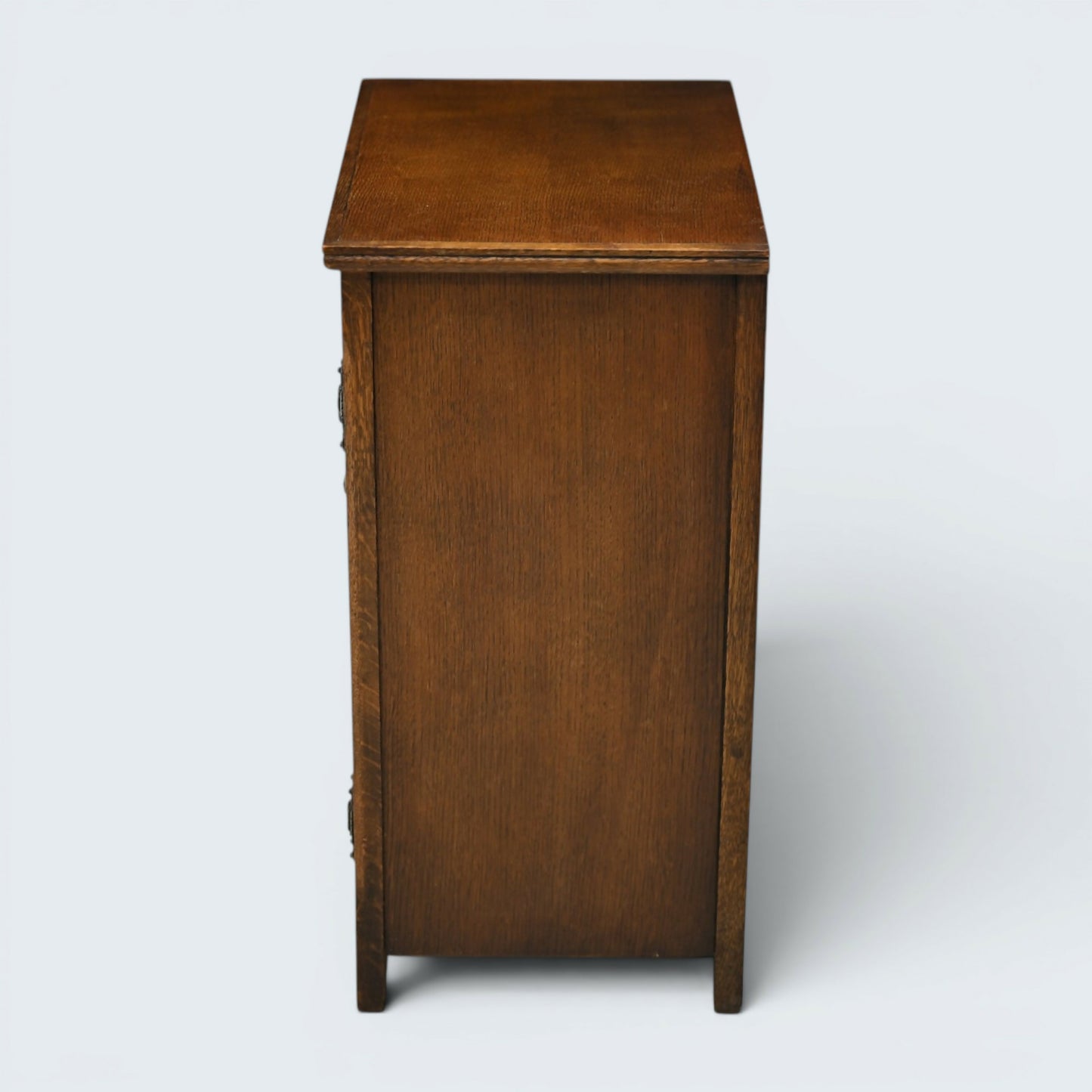 Old Charm Linenfold Cupboard Bedside Cabinet 2 Door Light Oak FREE UK DELIVERY*