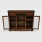Old Charm Low Bookcase/Display Drawers Carvings Tudor Brown FREE UK Delivery*. SBR11002/0210E