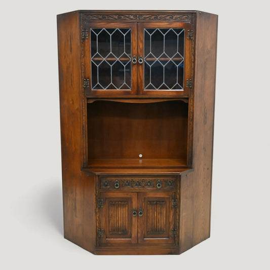 Old Charm Corner Return Cabinet Elizabethan Range Tudor Brown FREE UK Delivery*. SBR10969/2409E