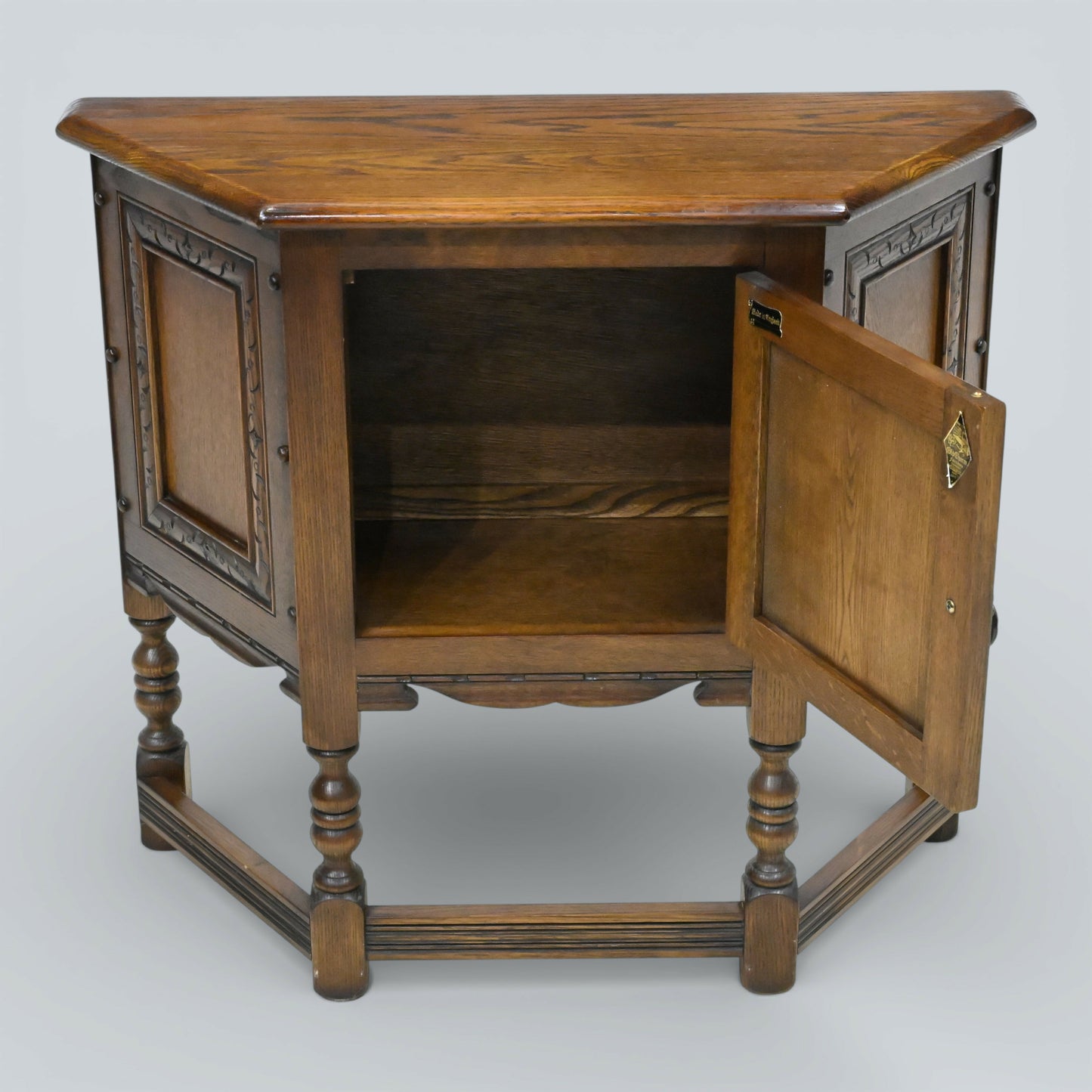Old Charm Canted Hall Table Sideboard Light Oak Finish FREE UK Delivery*