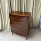 Vintage Tallboy Early Mid Century Chest Of Drawers Retro Scandi Danish R1207