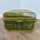 Vintage Indian Reclaimed Hand Painted Metal Trunk