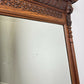 Mirror Antique French Oak Wall Mirror Home Decor Carved Wall Frame LOT 6369