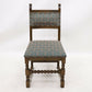 4 Old Charm Dining Chairs Light Oak Sherwood Green Upholstery FREE UK Delivery. SBR9775/0711D