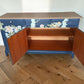 Vintage Stag minstrel navy blue chinoisorie sideboard