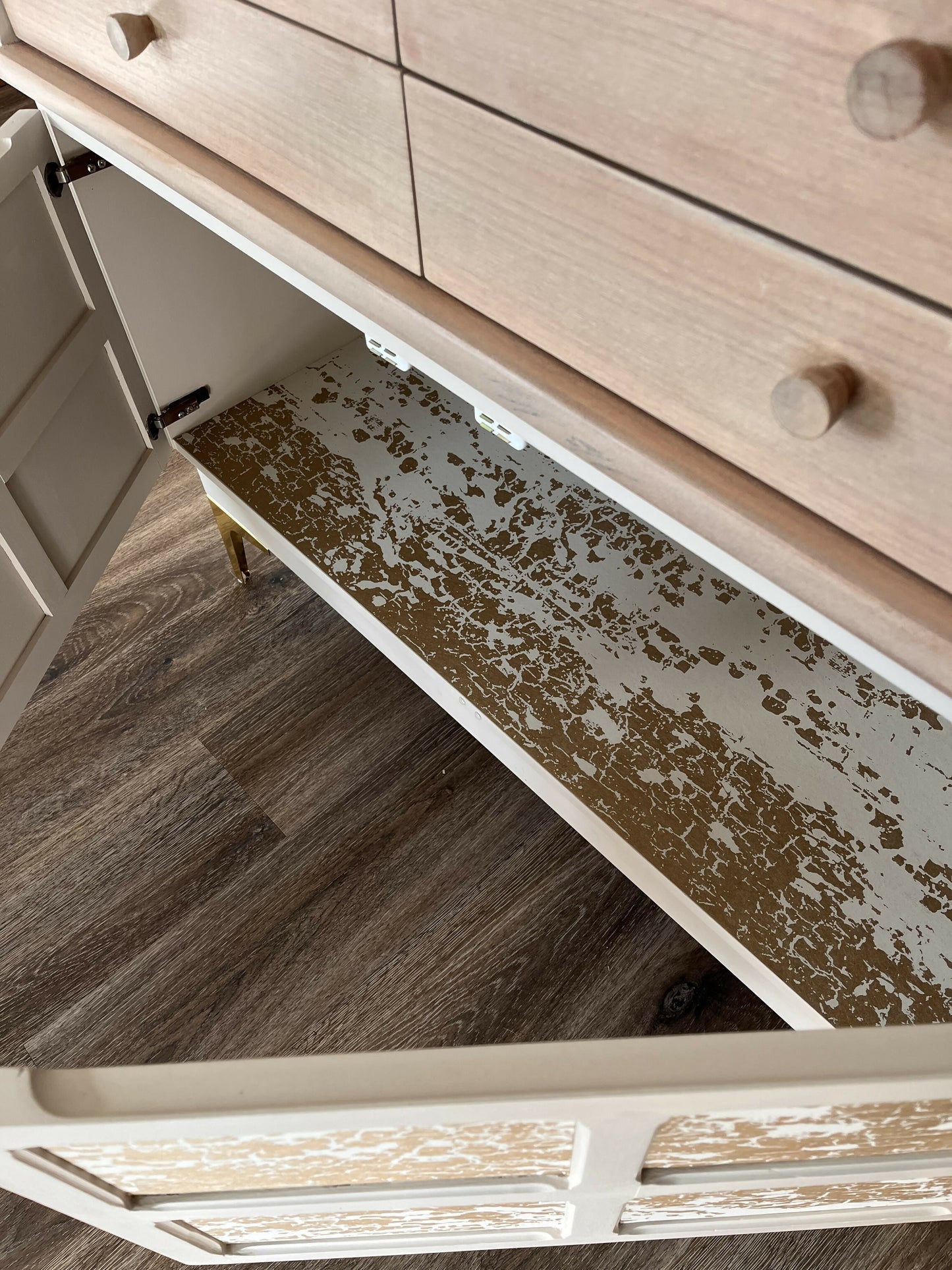 Nathan Squares Glamorous Gold Drinks Cabinet