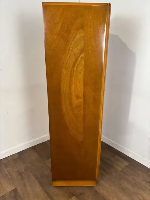 Vintage Wilkin Walnut Fitted Wardrobe