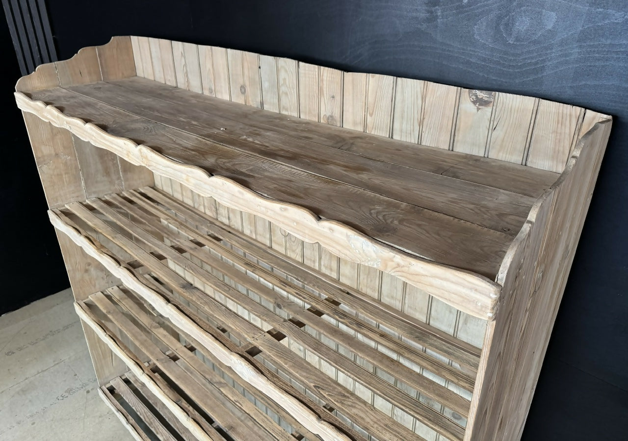 French 19th Century Pine Bakers Rack