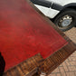 Large Vintage Mahogany Twin Pedestal Desk, Splits Into 3 Pieces For Easy Transportation