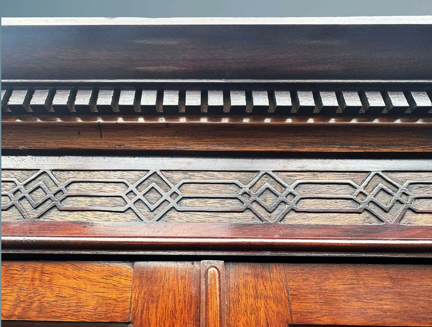 Edwardian Mahogany Corner Cabinet