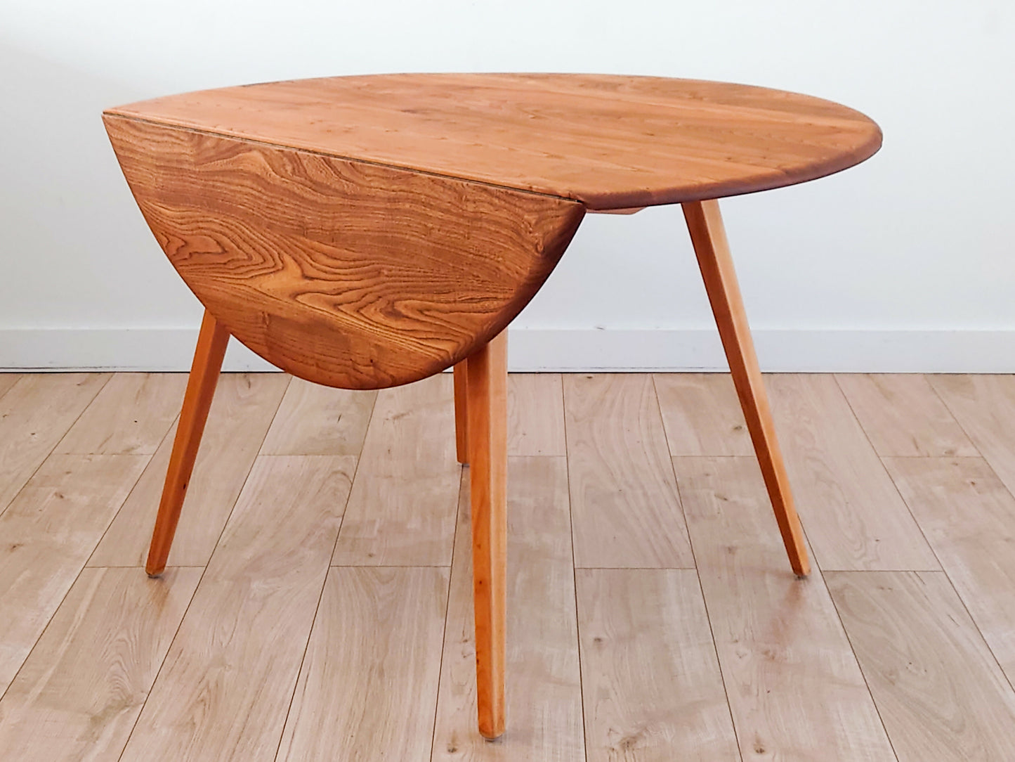 Mid century retro Ercol drop leaf dining table