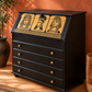 THE AFRICAN ASPECTS UPCYCLED - ONE-OFF FURNITURE ART - The Golden Dynasty Statement writing bureau