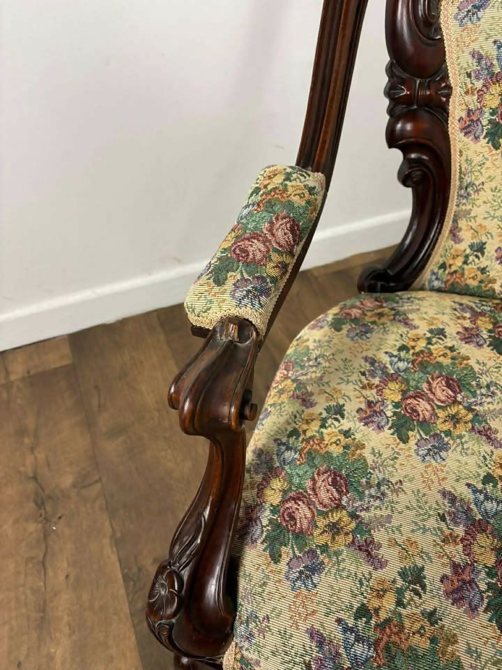 Victorian Mahogany Nursing Chair
