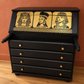 THE AFRICAN ASPECTS UPCYCLED - ONE-OFF FURNITURE ART - The Golden Dynasty Statement writing bureau