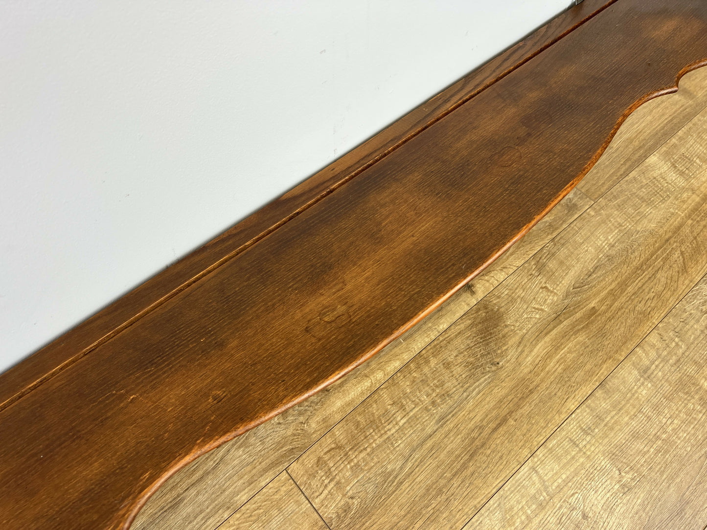Coat Rack Vintage French Oak Wall Mounted 6 Hooks Carved Rack Hanger LOT 6206