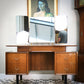 G Plan Librenza Tola Black Dressing Table 1950s with Triple Mirrors