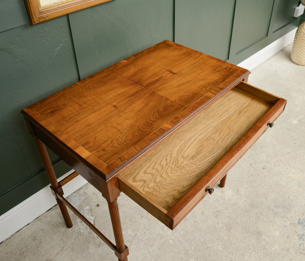 Small Mahogany Writing Desk / Hall Console Table
