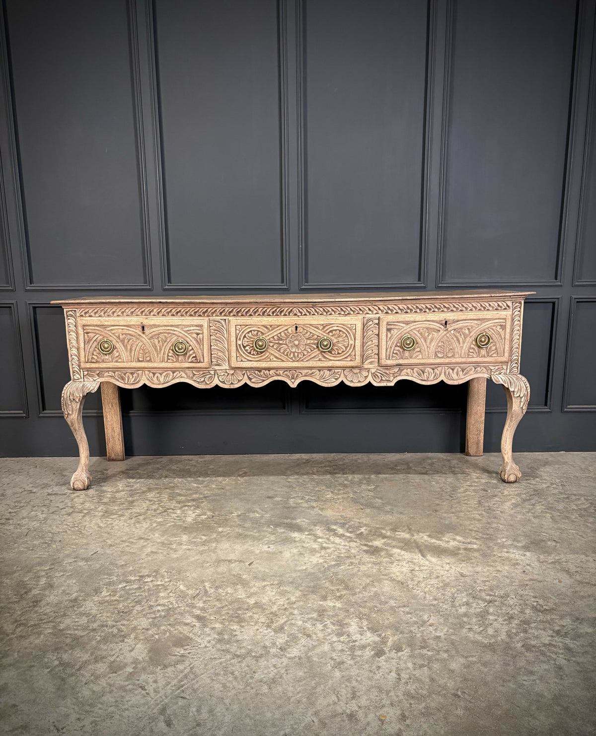 18th Century Carved Oak Dresser
