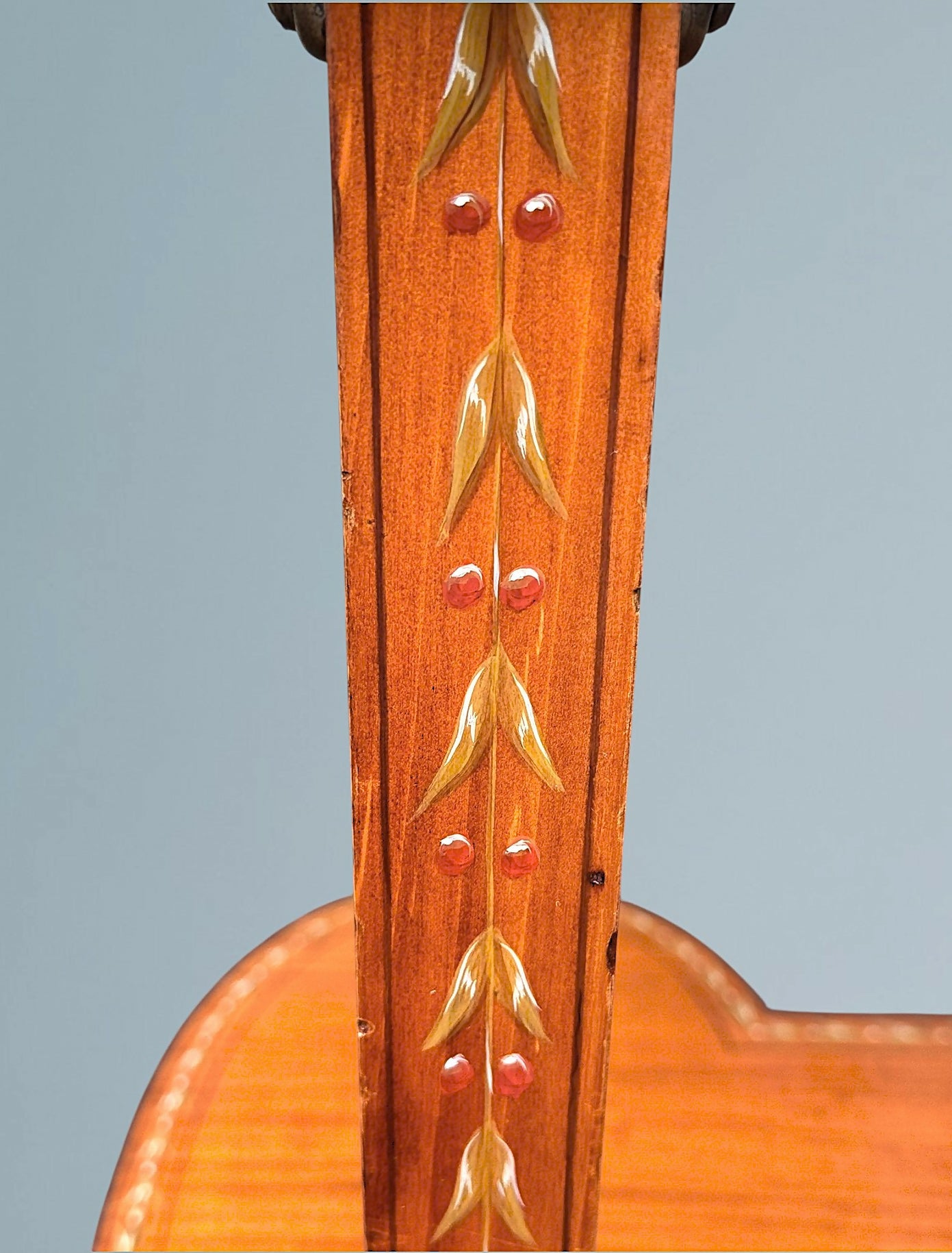 Edwardian Painted Satinwood Bijouterie Table / Vitrine