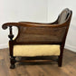Edwardian Beech Framed Bergère Armchair