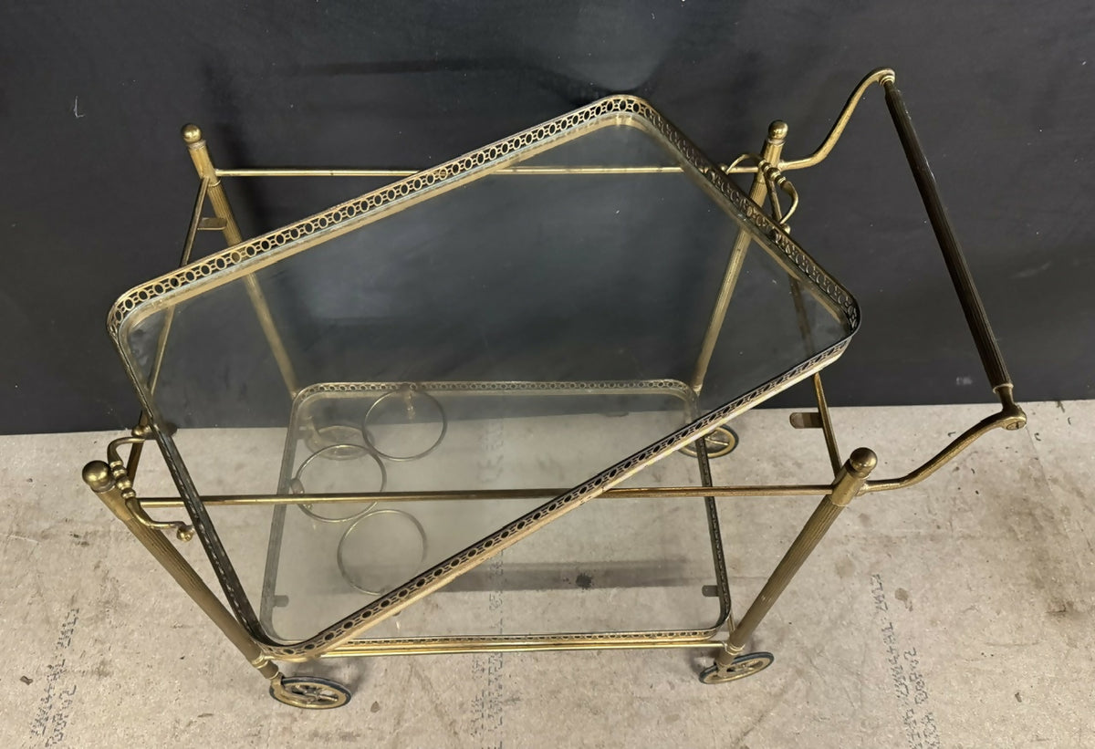 French Brass Cocktail Trolley