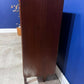 Vintage Glass Teak Display Bookcase Wide Teak Mid Century Glass Display Cabinet