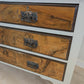 Late Victorian/Edwardian Burr Walnut Dressing Table with Mirror