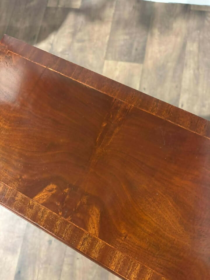 Reproduction Inlaid Mahogany Dwarf Chest