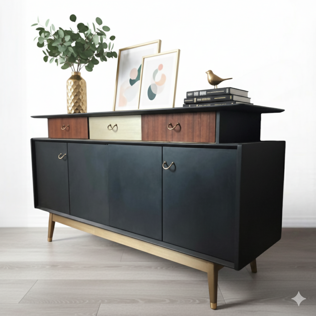 G plan grey sideboard,