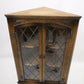 Old Charm Corner Display Cabinet with Leaded Glass Light Oak FREE UK Delivery*. SBR9512/0209D