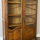 Bookcase Vintage French Louis Oak Glazed Display Cabinet Sideboard LOT 6522