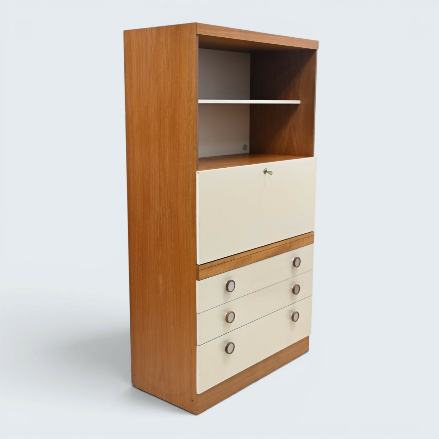 1960s Retro Uniflex Bureau Drawers Display Area Fitted Interior FREE UK Delivery