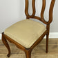 Dining Chairs Vintage French Louis Style Oak Set of 6 Upholstered Seats LOT 6344