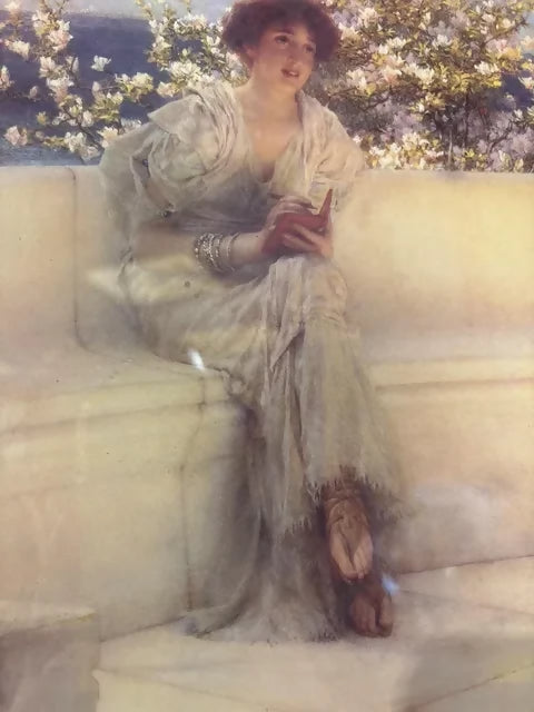 Framed Classical Lady Portrait – After Sir Lawrence Alma-Tadema