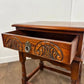 Reproduction ‘Old Charm’ Carved Oak Side Table / Lamp Table with Drawer